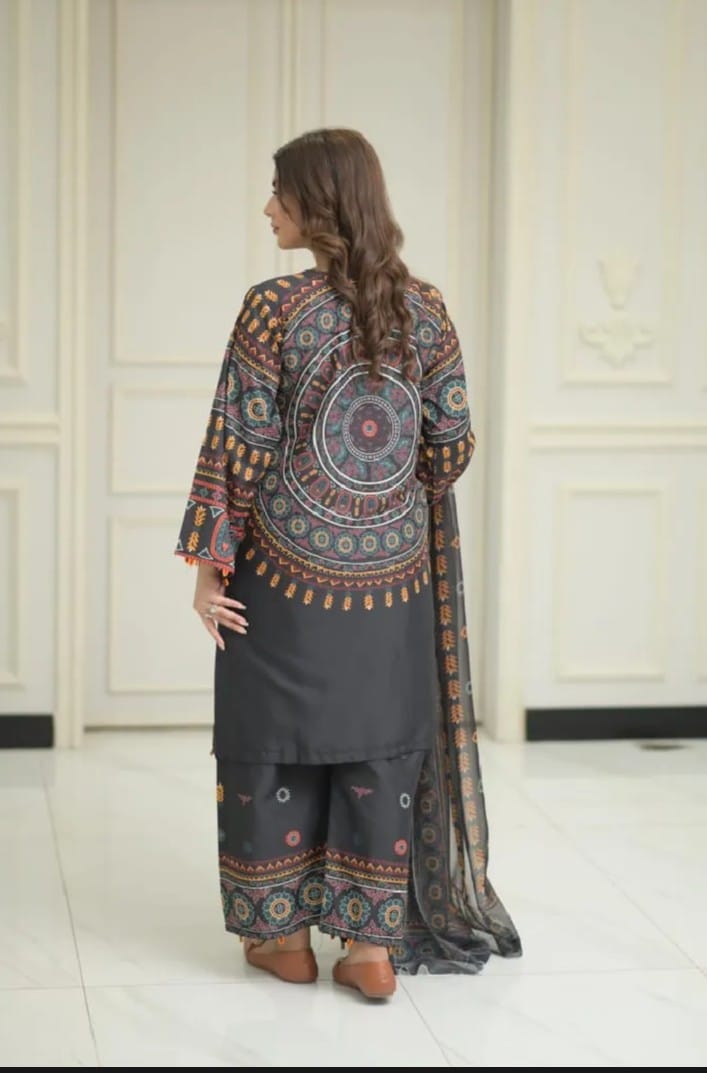 Lawn Digital Mirror 2 piece Suit