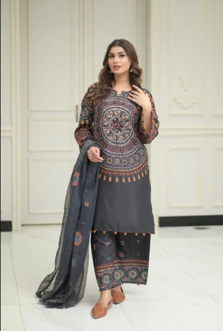 Lawn Digital Mirror 2 piece Suit