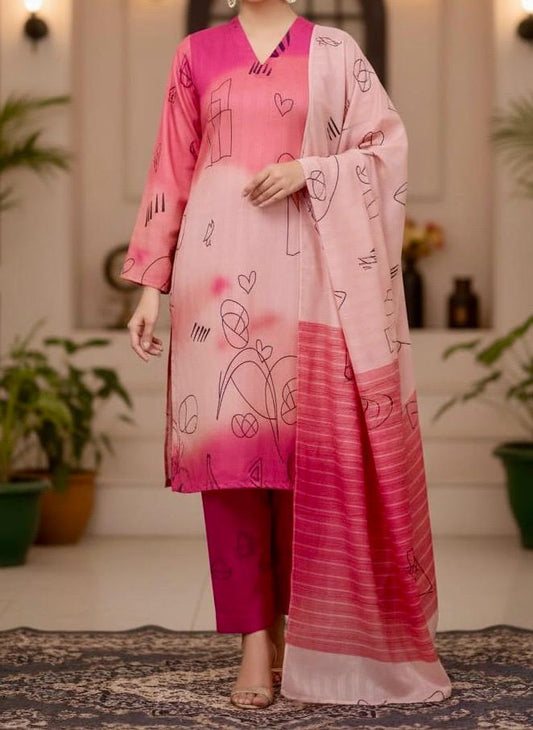 SWISS LAWN 3-PIECE OUTFIT BY NB FASHION - GRACE & COMFORT COMBINED