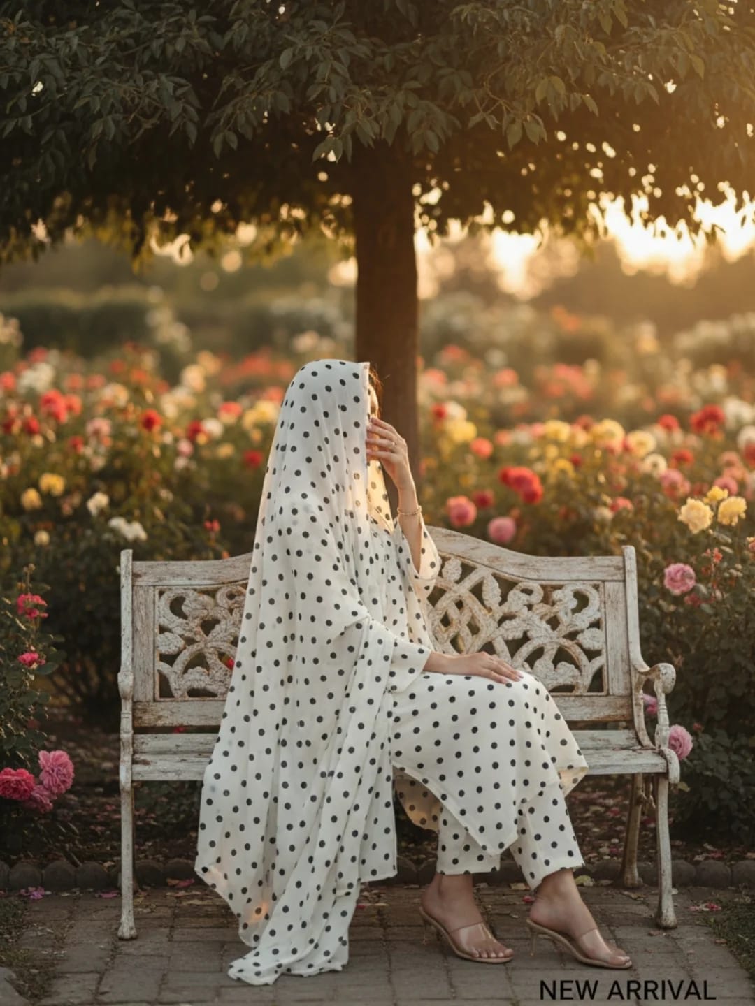 Korean Peach Crape Fabrics 3 piece