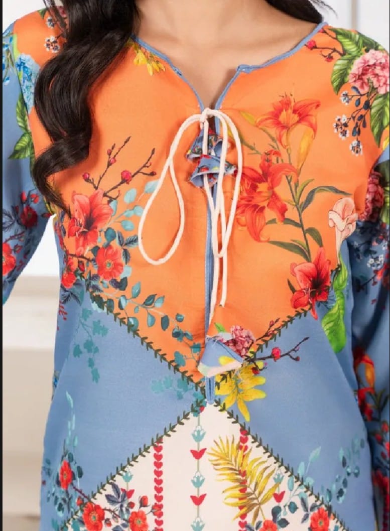 Multicolor print 2pc. cord set All season Midway Arts